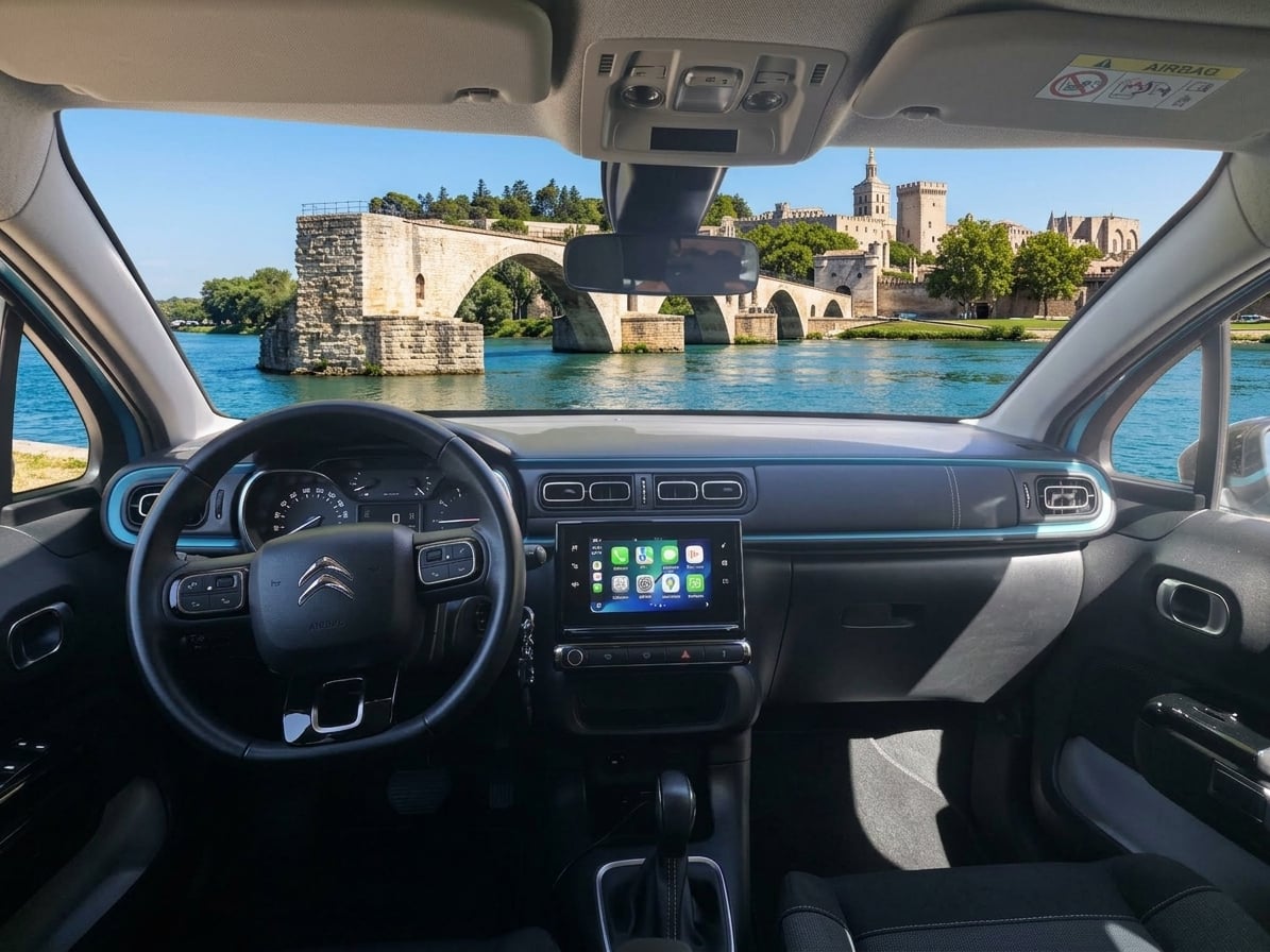Citroen C3 Boîte Auto | Gare Avignon Centre/TGV met GPS