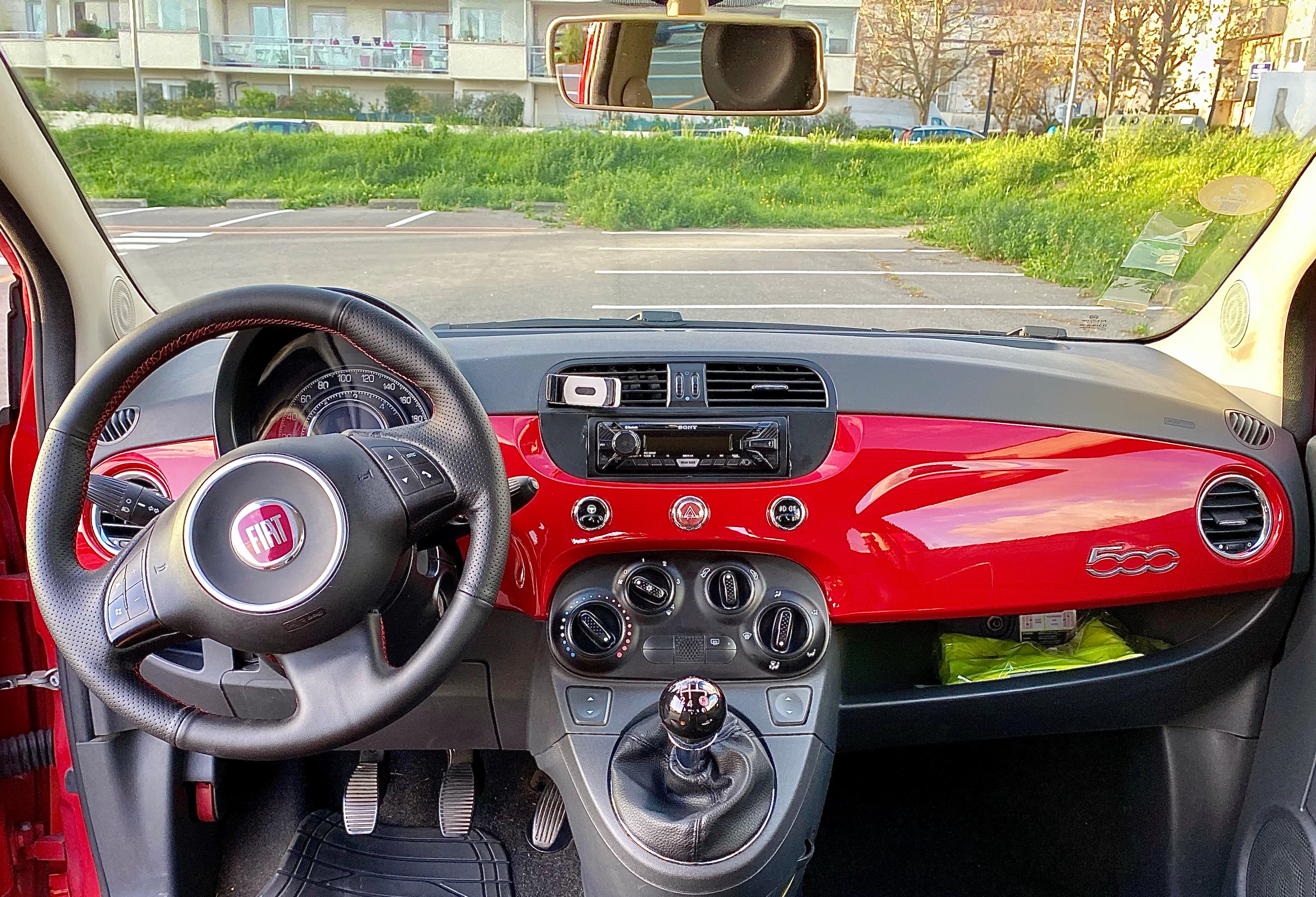 Fiat 500 POP semi-cuir avec Climatisation