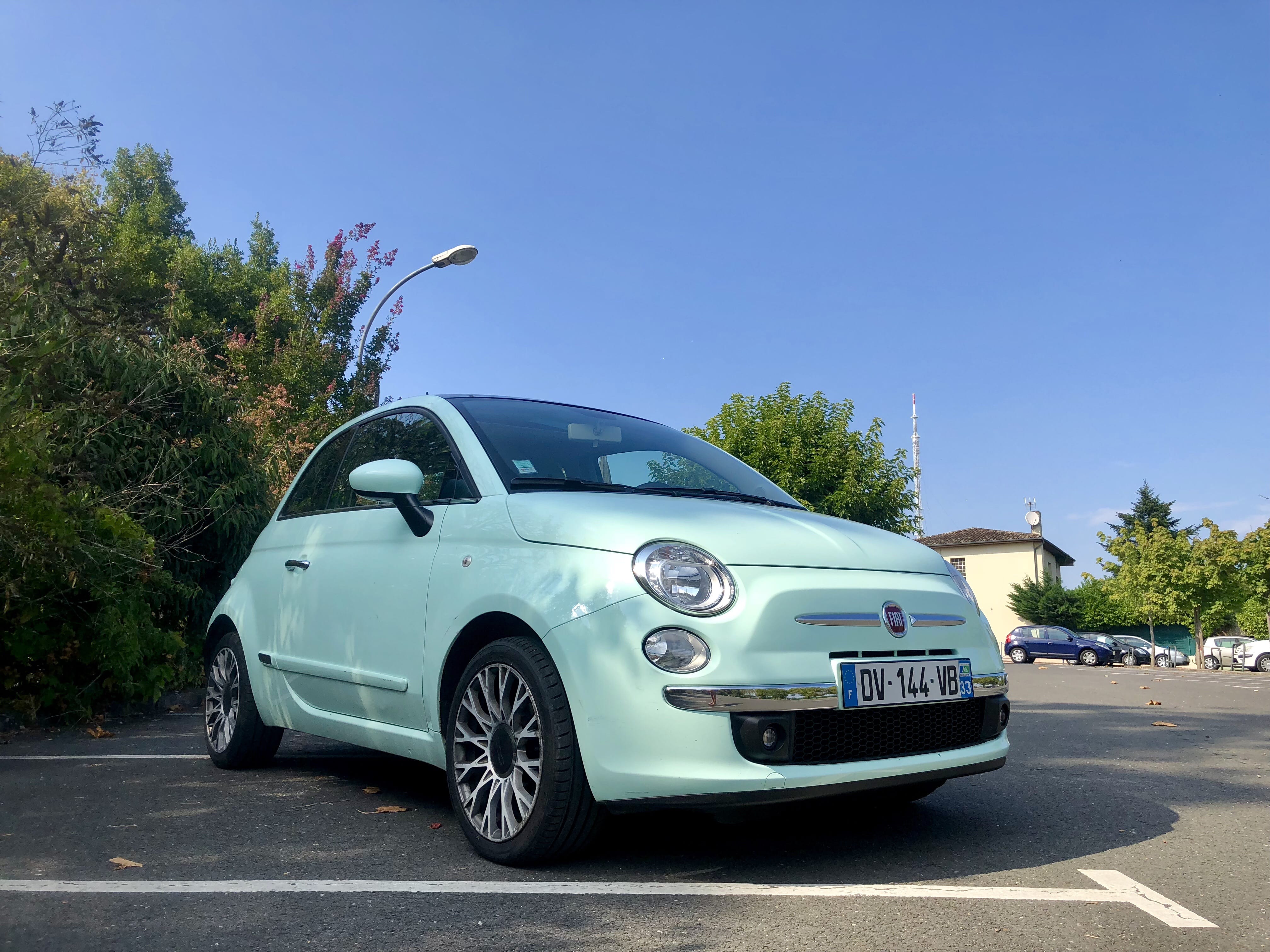 Fiat 500  Louez la Nouvelle Fiat 500 – Citadine Iconique, Économique & Confortable à Bordeaux !, 2015, Essence 95