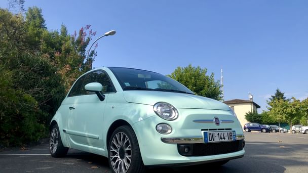 Fiat 500 Louez la Nouvelle Fiat 500 – Citadine Iconique, Économique & Confortable à Bordeaux !, 2015, Essence 95