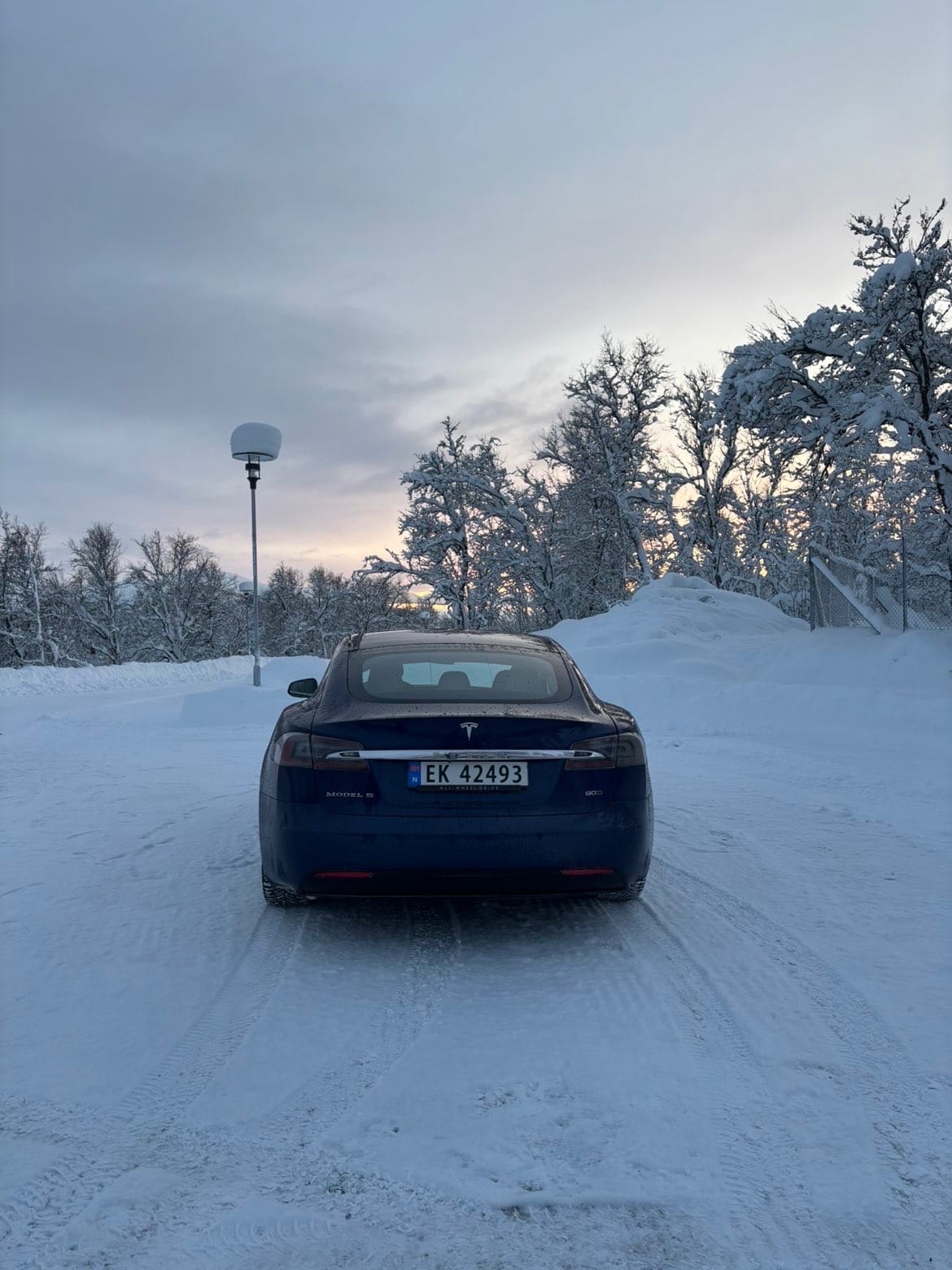 Tesla Model S met Achteruitrijcamera