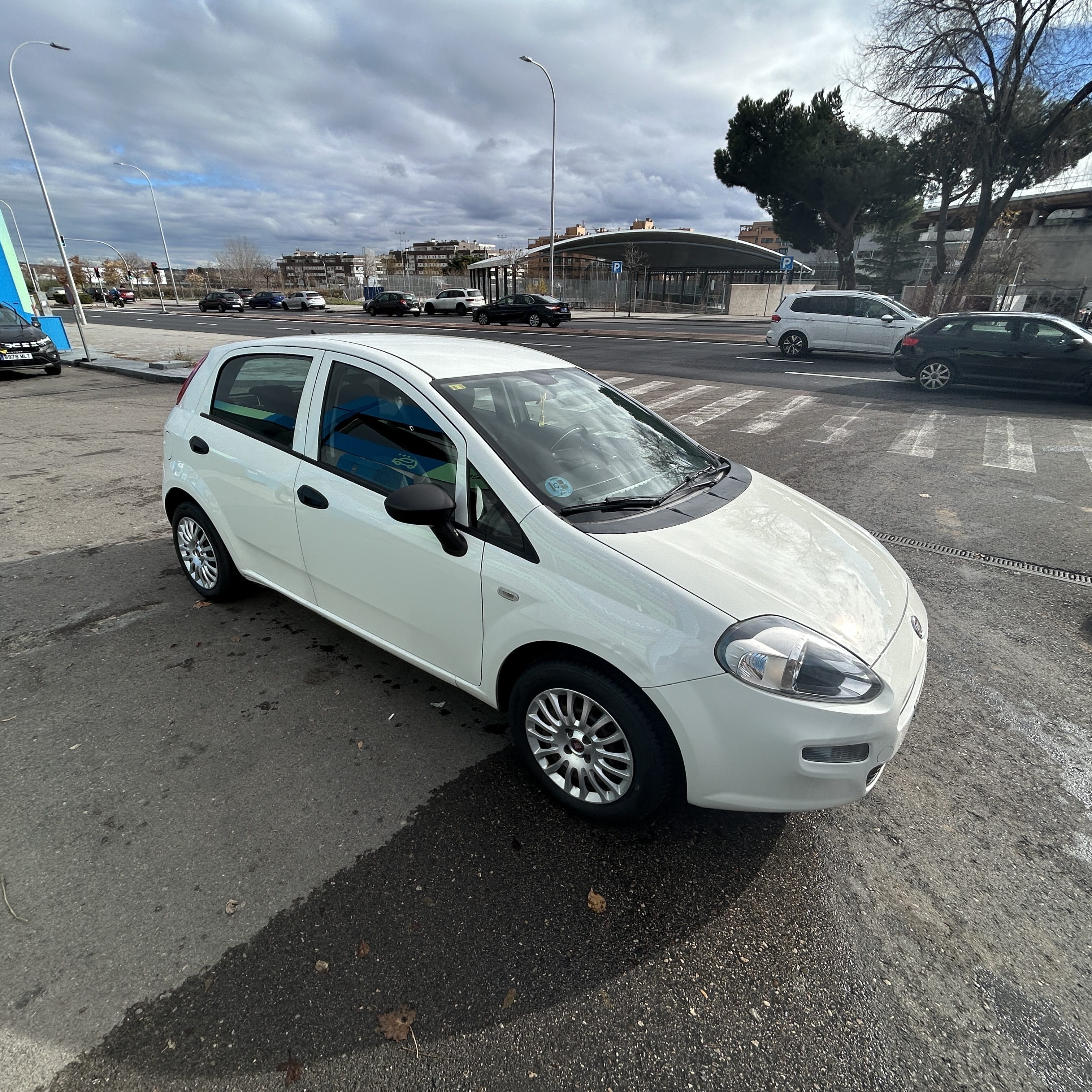Fiat Punto met Sneeuwbanden