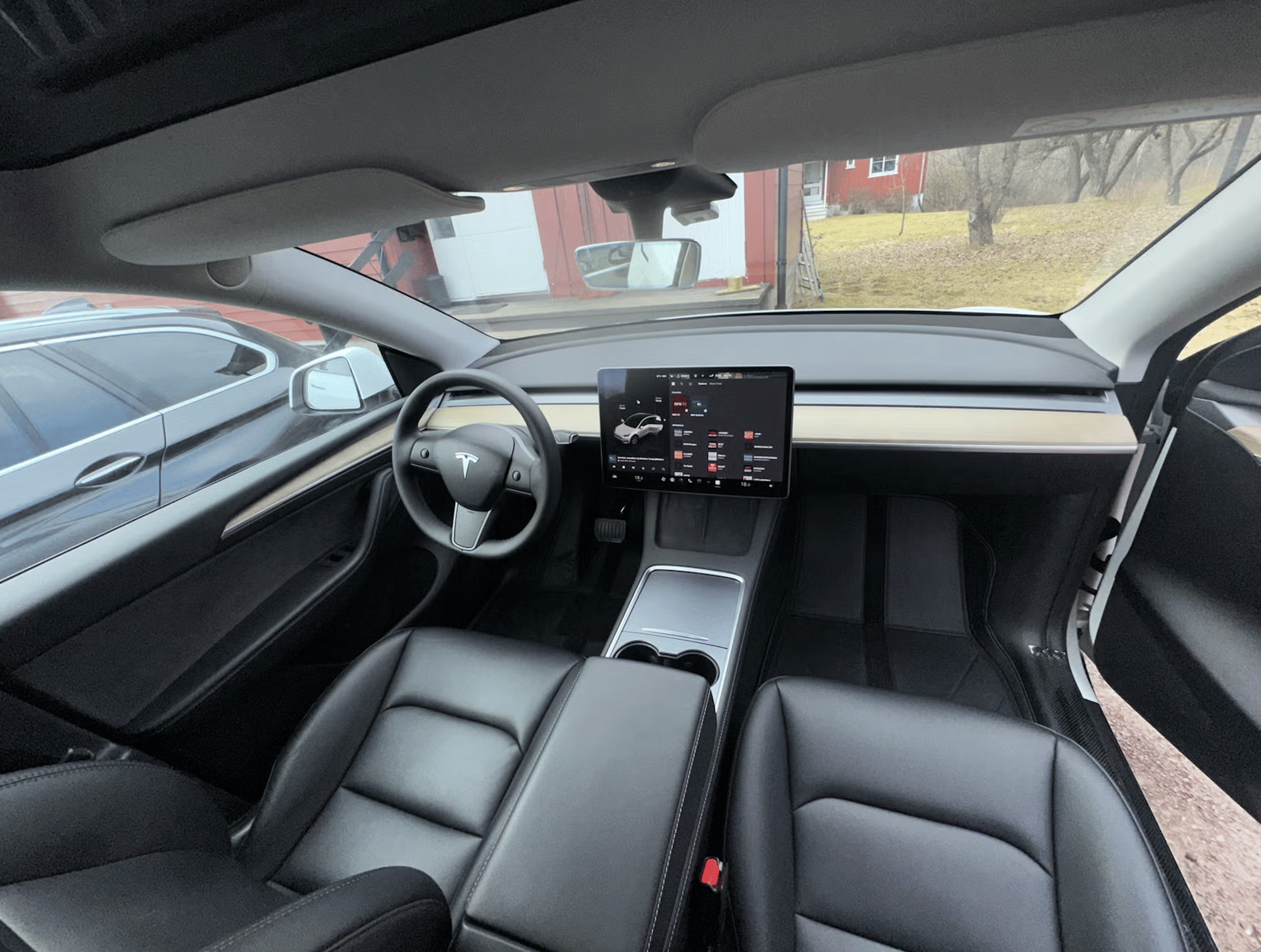 Tesla Model Y med Ryggekamera