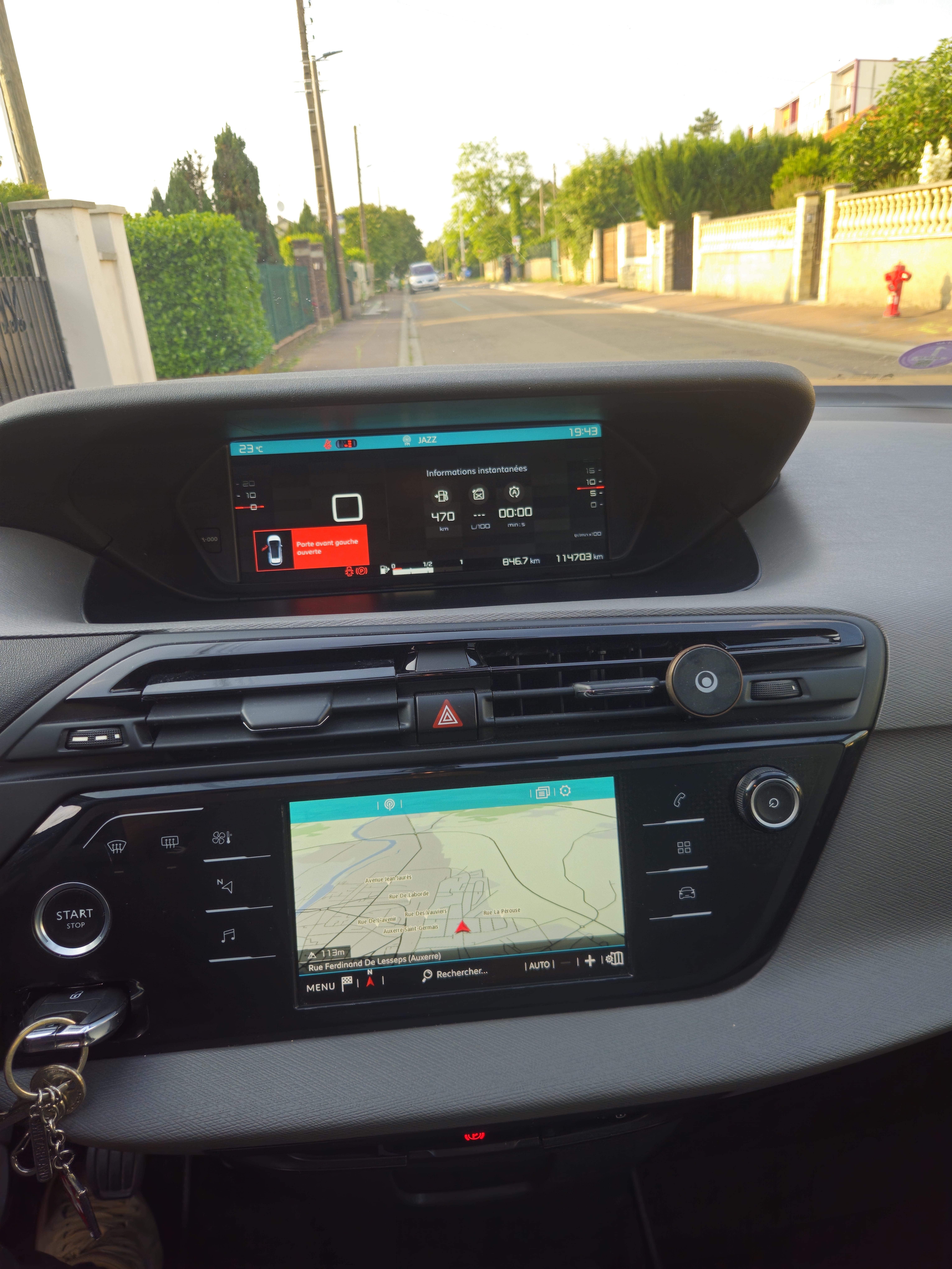 Citroen C4 Picasso avec Pneus neige