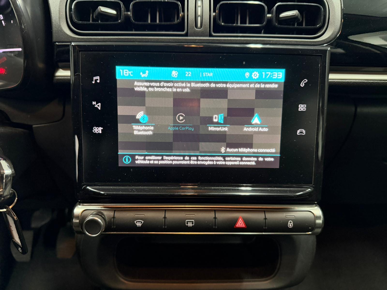 Citroen C3 con Apple CarPlay
