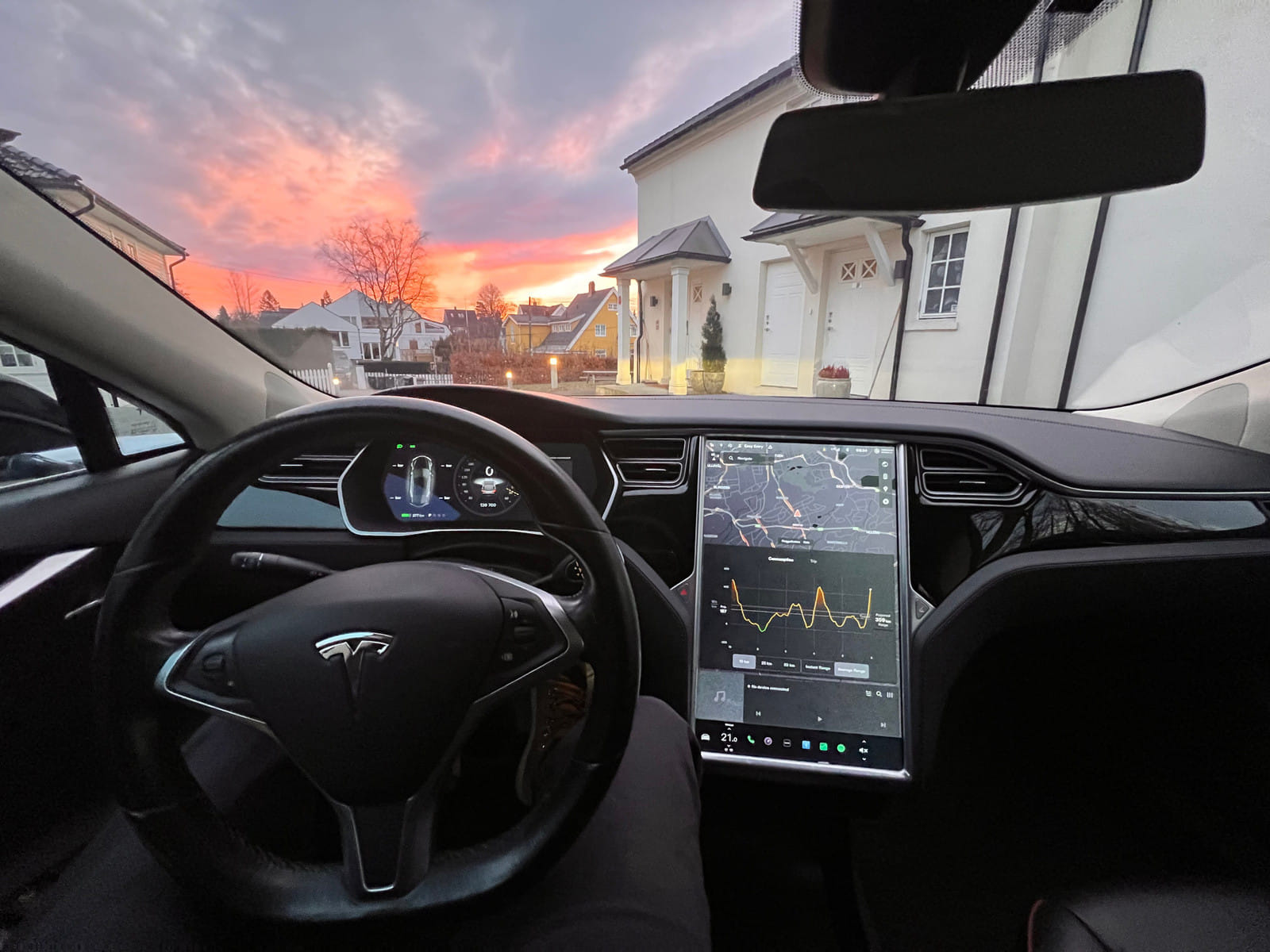 Tesla Model S 85 med Cruisekontroll