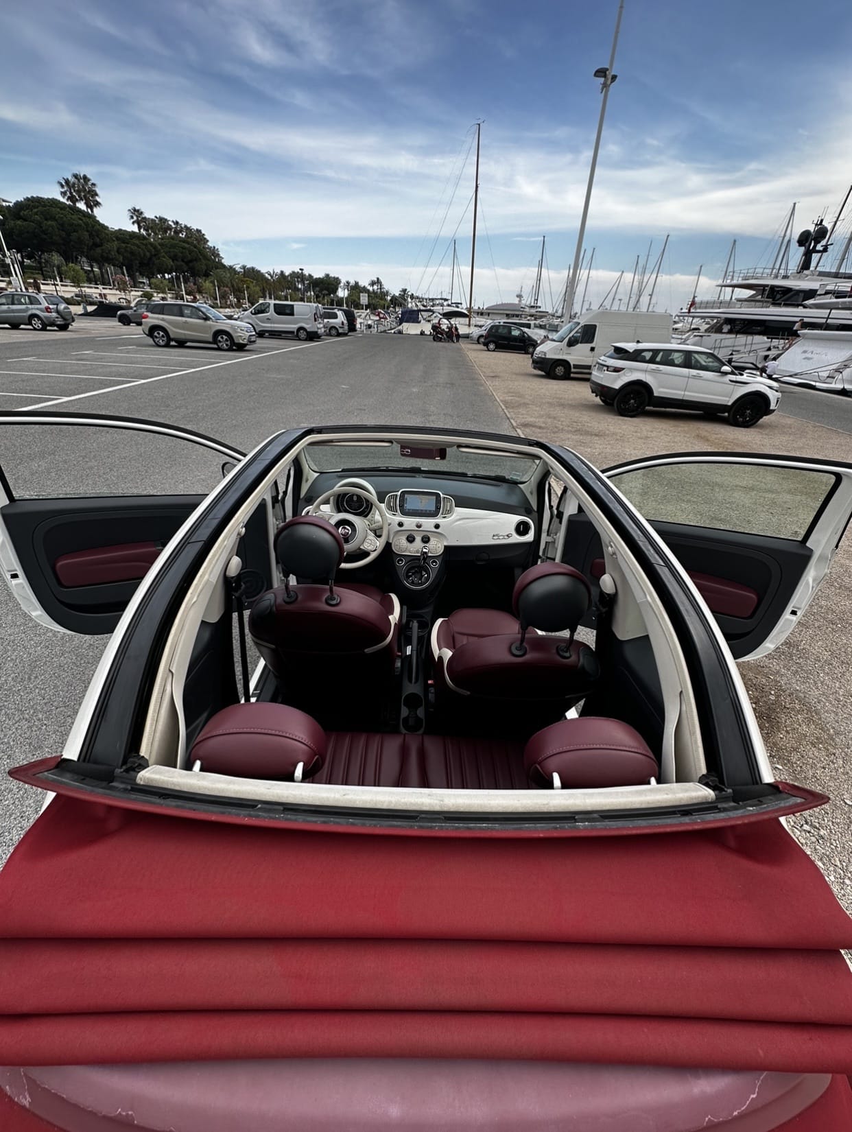 Fiat 500 C avec Coffre de toit