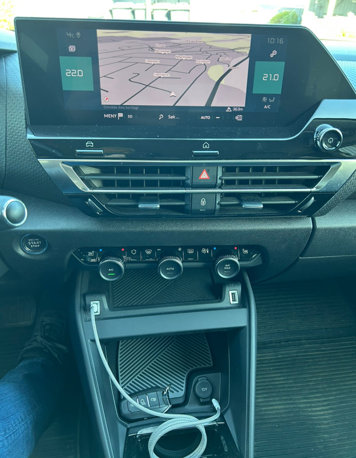 Citroen ë-C4 med Vinterdekk