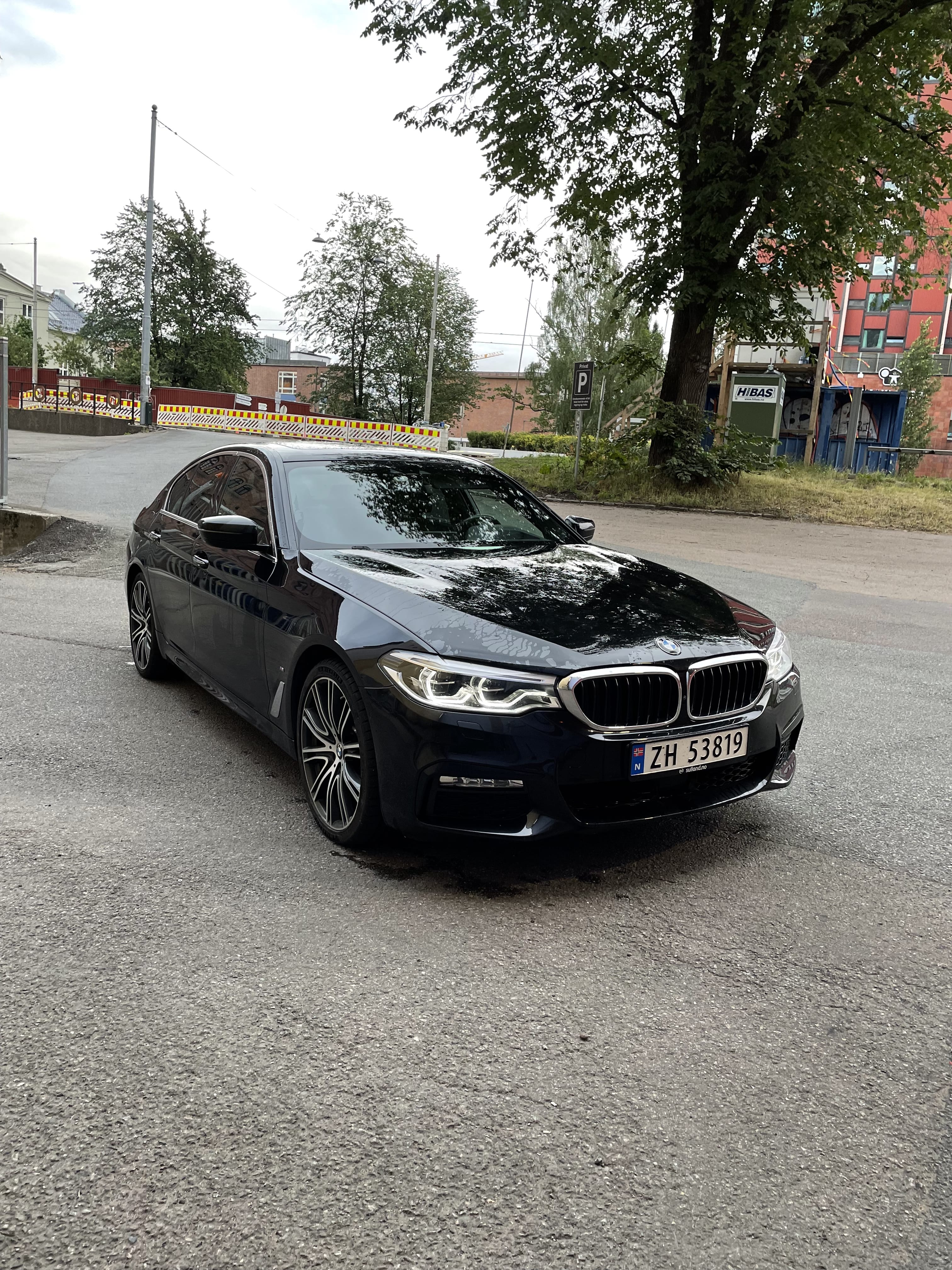 BMW 5-Serie med Ryggekamera