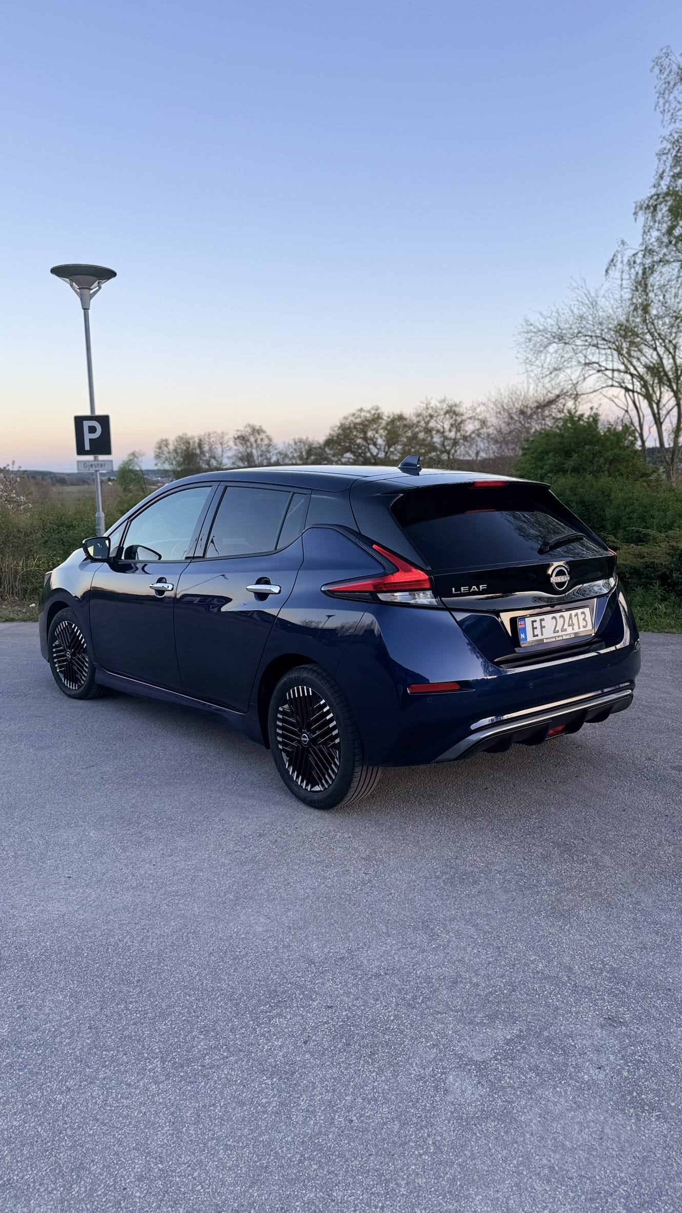 Nissan Leaf med GPS