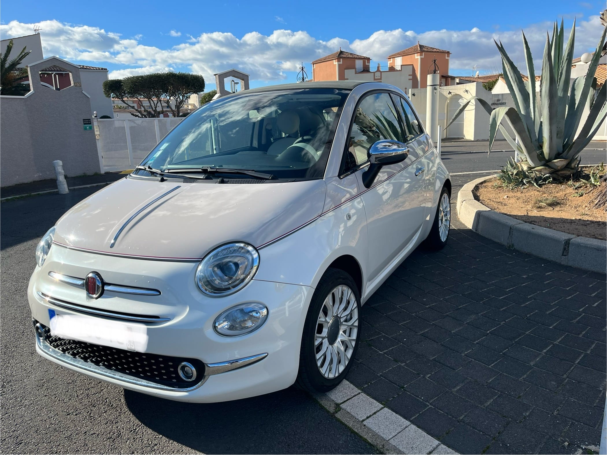 Fiat 500 C avec Climatisation
