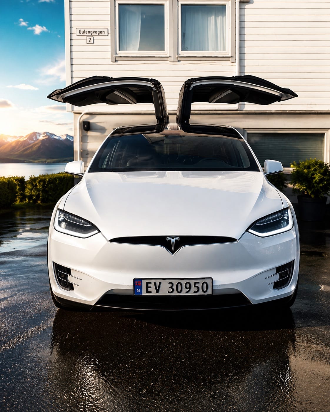 Tesla Model X avec Quatre roues motrices