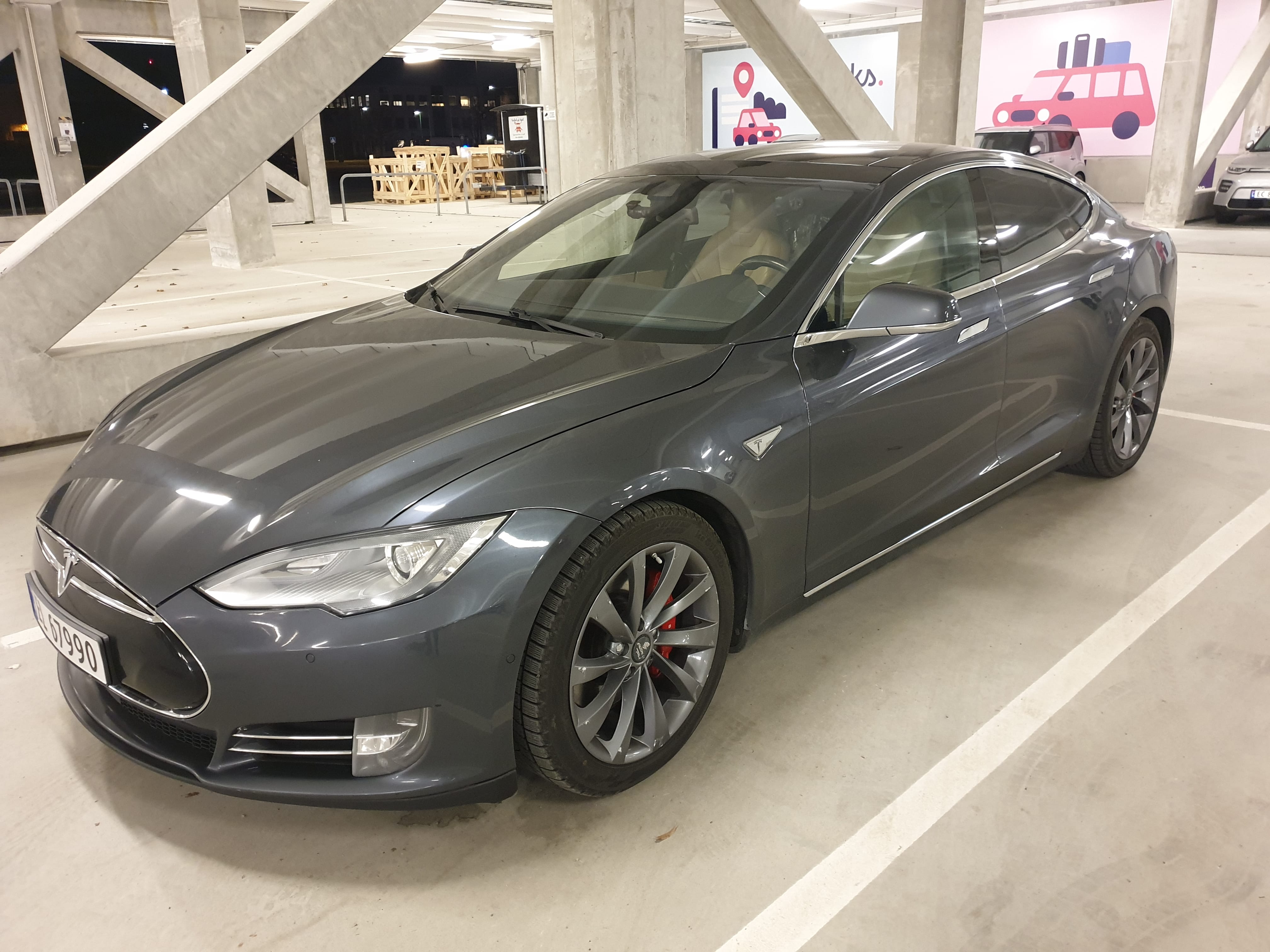 Tesla Model S P85D Insane+, 2015, Elektrisk, automatisk