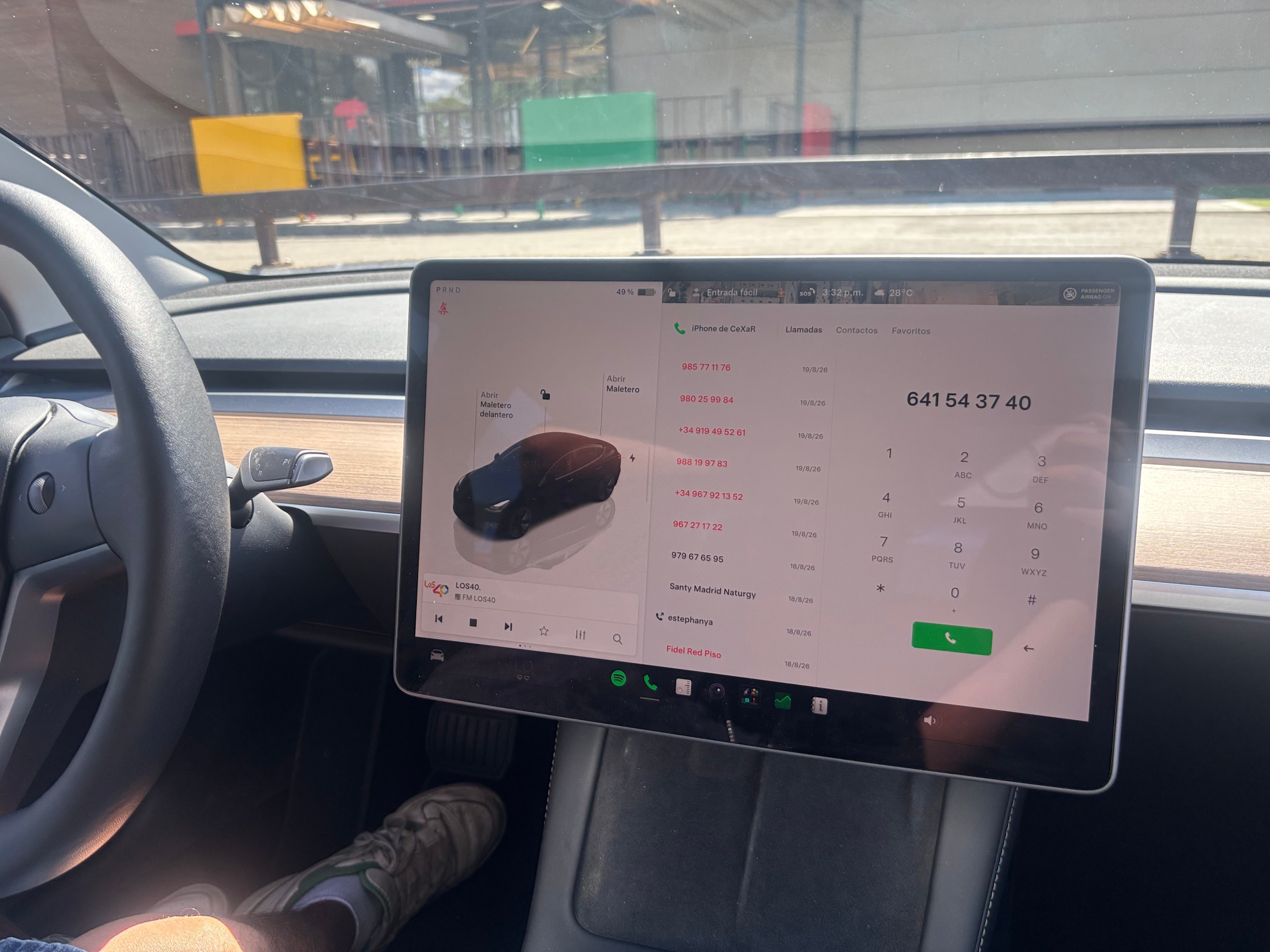 Tesla Model 3 met Dashcam