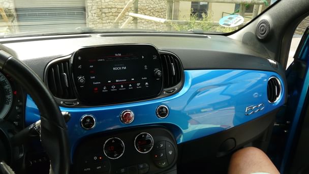 Fiat 500 con GPS