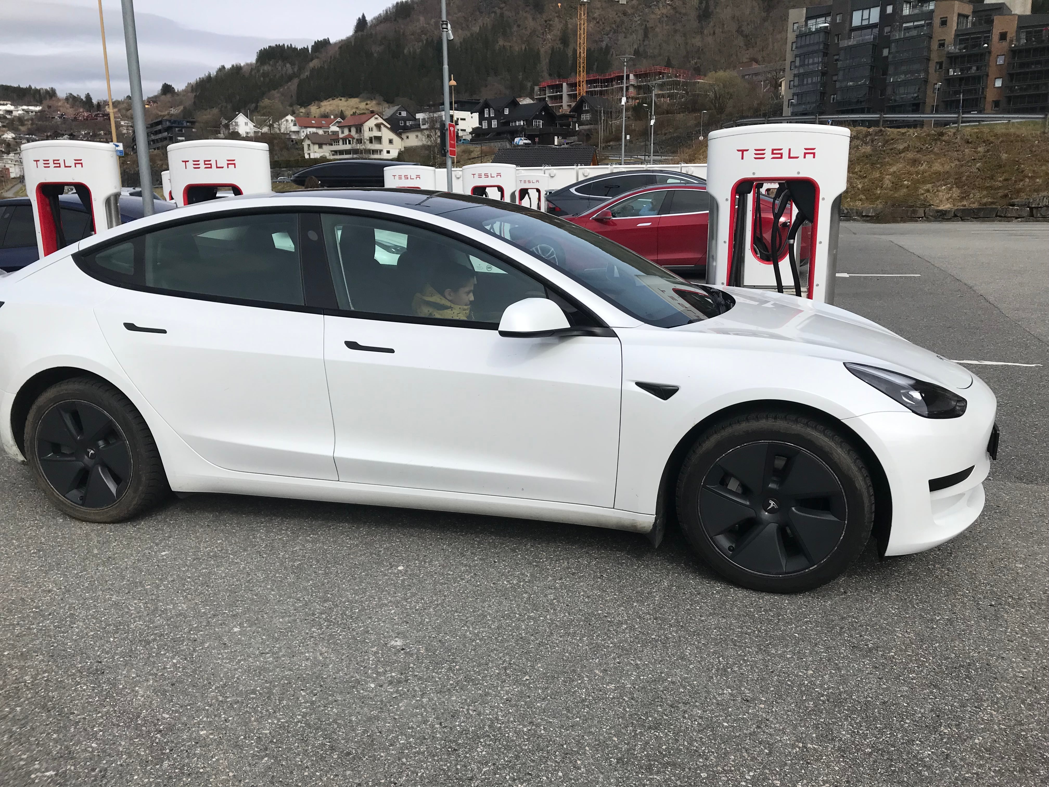Tesla Model 3 med Aircondition