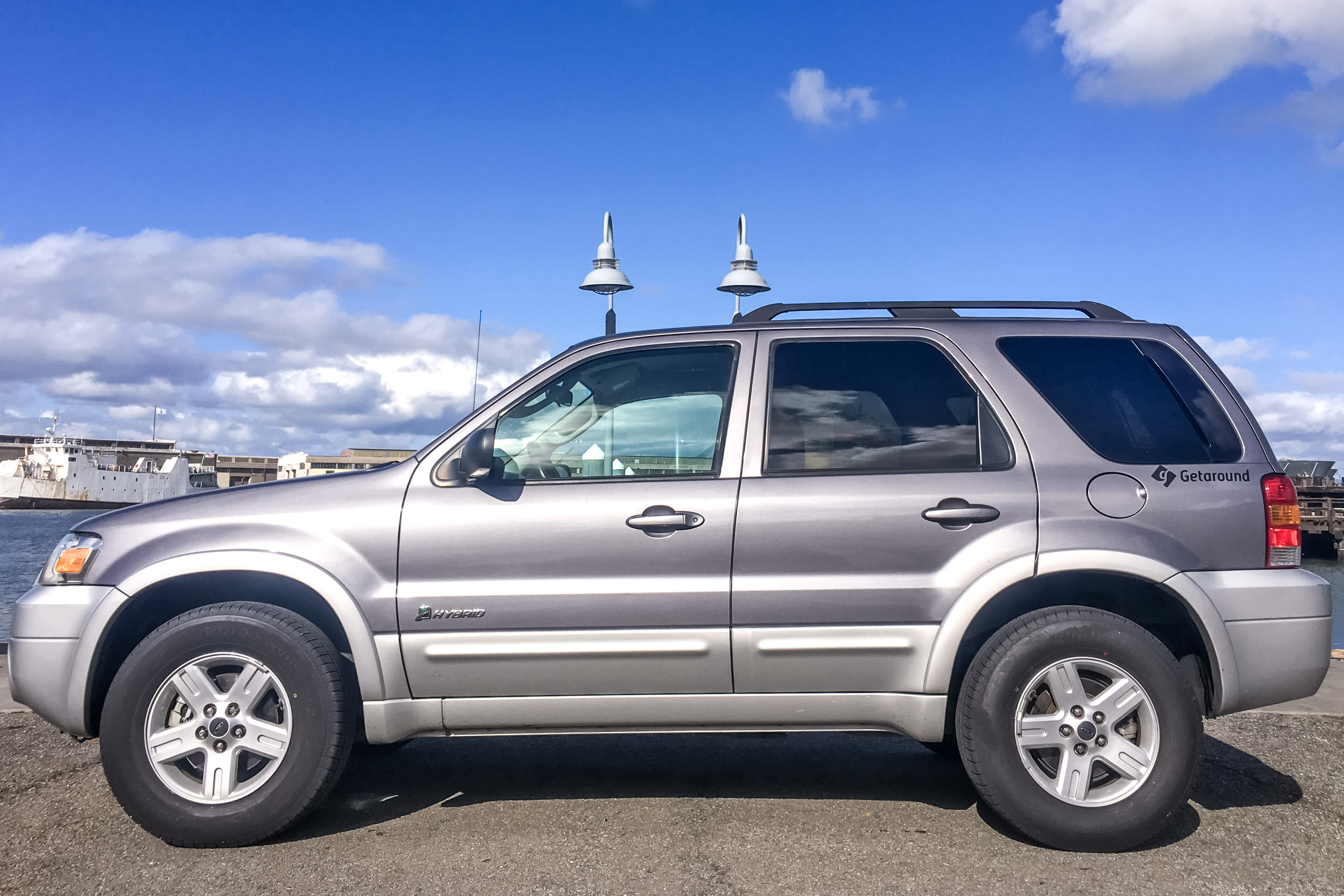 Ford Escape Hybrid with Ski racks
