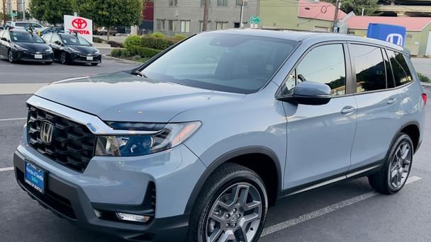Honda Passport with Snow chains