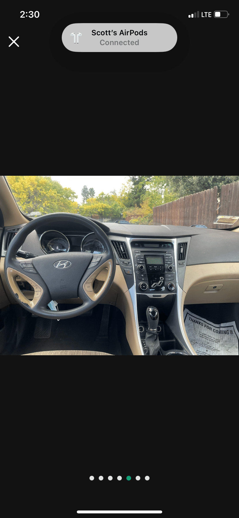 Hyundai Sonata GLS with Cruise control